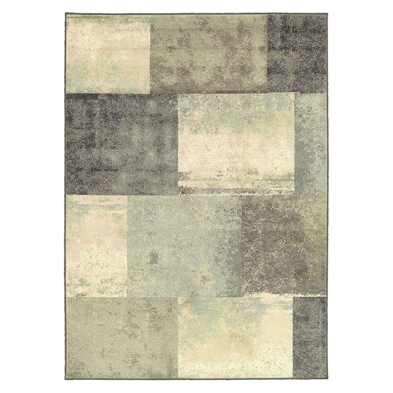 Ebern Designs Larson Abstract Sage Green Area Rug & Reviews Wayfair